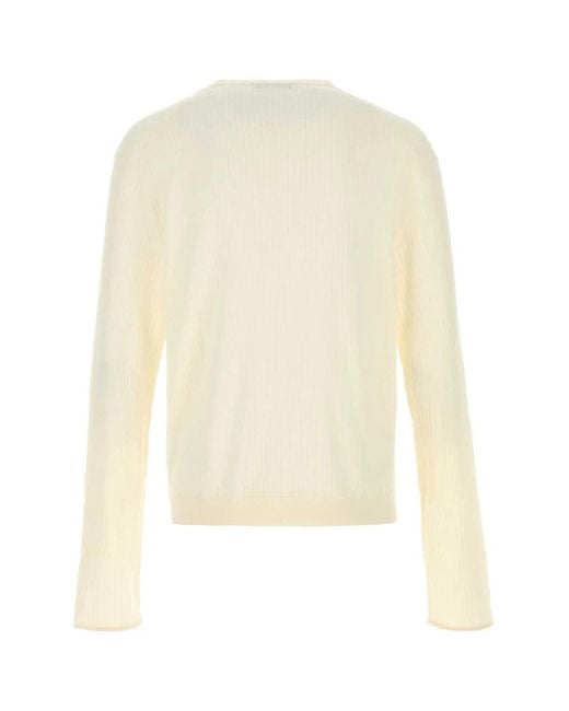 Our Legacy White Fine Henley for men