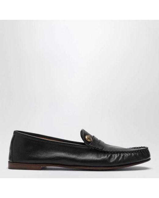 Versace Black Guanto Loafers for men