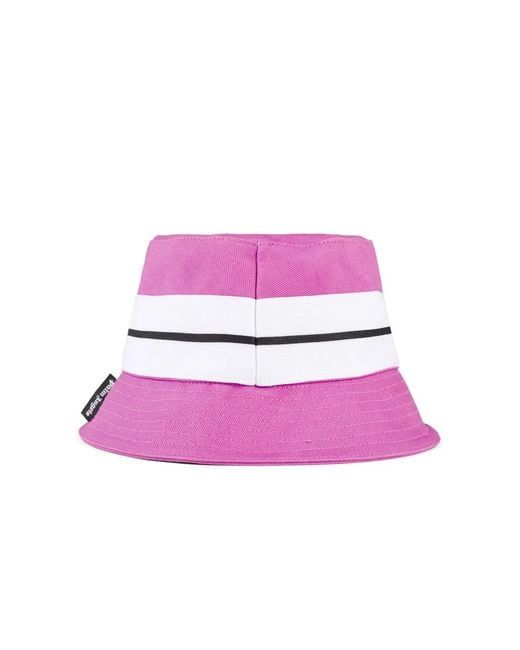 Palm Angels Purple Venice Track Logo Bucket Hat
