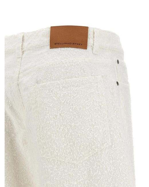 Stella McCartney White Jeans Boucle