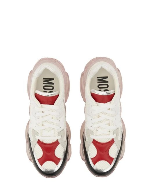Moschino Couture White Teddy Sneaker