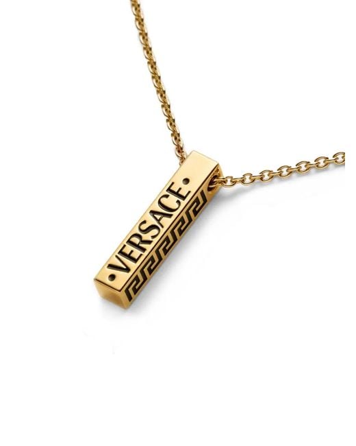 Versace Pink Metal Necklaces for men