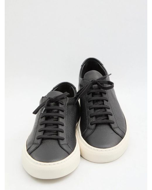 Common Projects Black Achilles Premium Sneakers for men