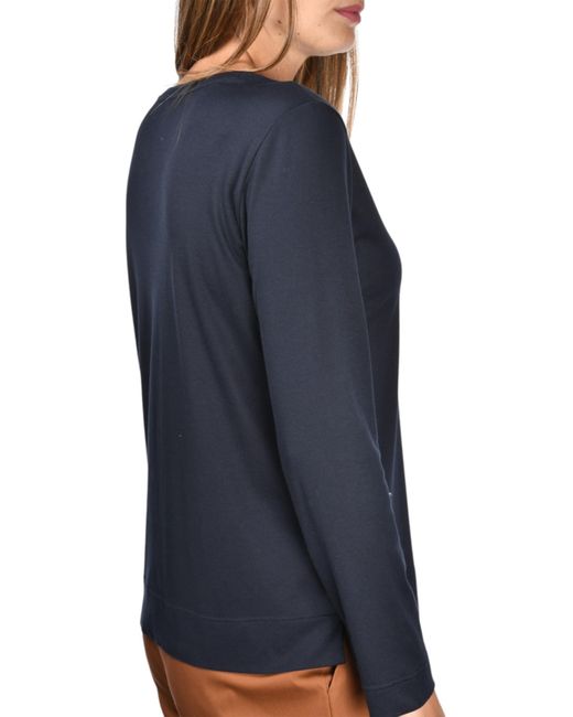 Gran Sasso Blue Cotton Marinara Sweater