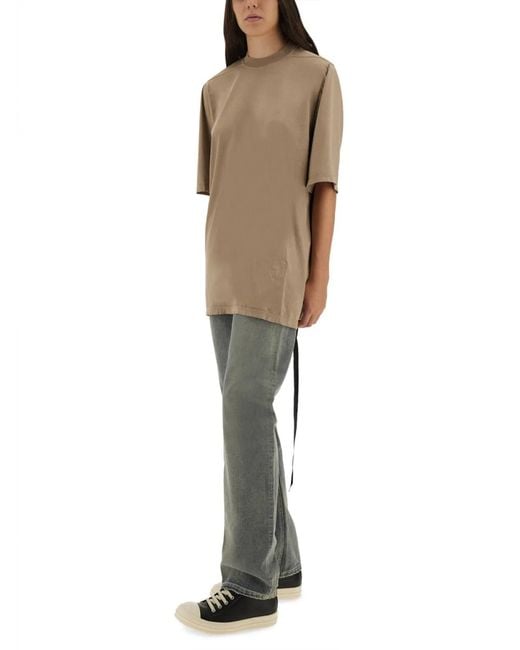 Rick Owens Natural Jumbo Tshirt