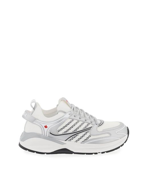 DSquared² White Dash Sneakers Running for men