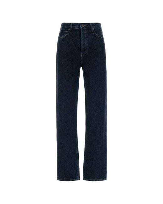 Agolde Blue 90's Pinch Waist Long