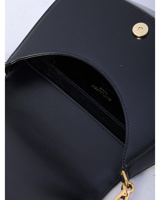 Saint Laurent Black Borsa A Mano Mini Voltaire