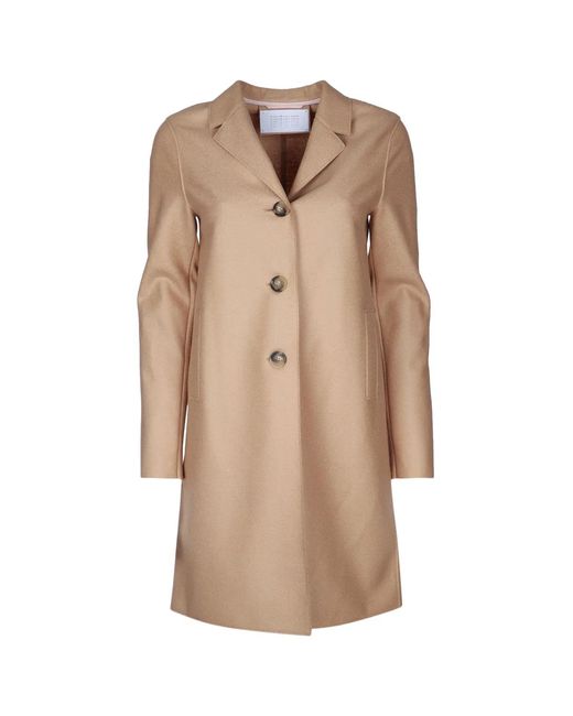 Harris Wharf London Natural Boxy Coat Light Pressed Wool