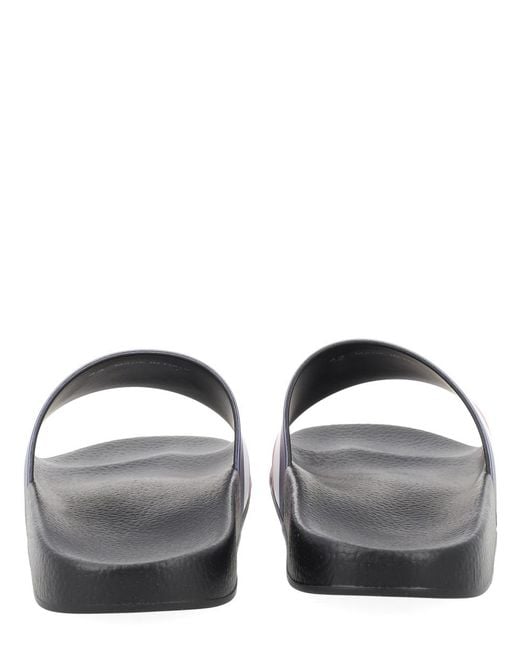 Moncler White Slide "Basile" for men