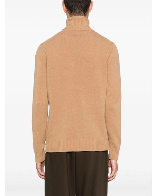 Nuur Brown Long Sleeves Turtle Neck for men