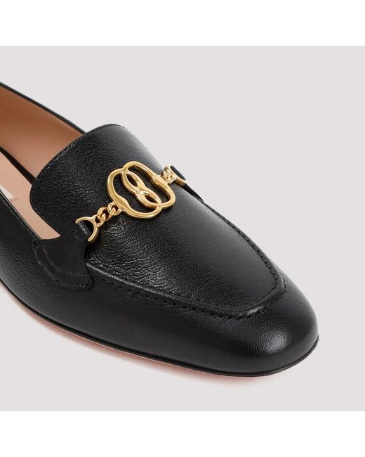 Bally Black Obrien Leather Loafers