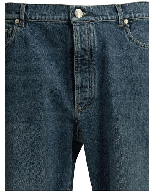 Brunello Cucinelli Blue Straight-Leg Jeans for men