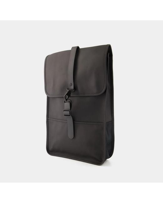 Rains Black Mini Backpack