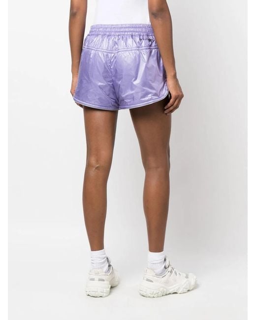 Moncler Purple Grenoble Drawstring Track Shorts
