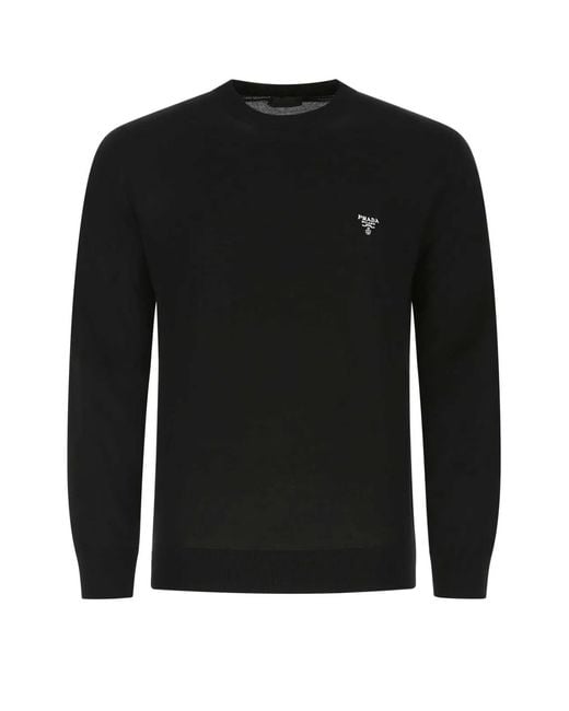 Prada Black Midnight Wool Sweater for men