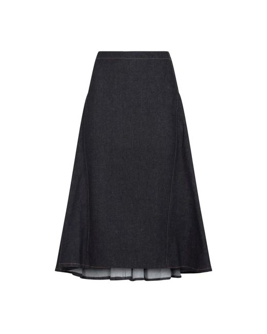 Jacquemus Blue La Jupe De-Nimes Lavoir Cotton Midi Skirt