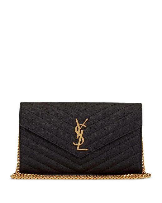 Saint Laurent Black Ysl C.Wallet 153Y Mono With Re