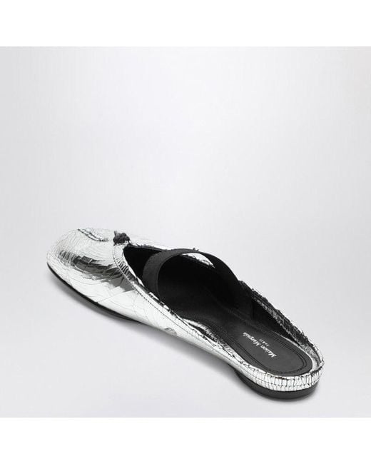 Maison Margiela White Mule Tabi Broken Mirror