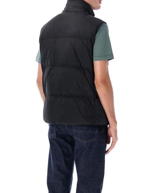 Stone Island Black Crinkle Reps Ny Vest for men