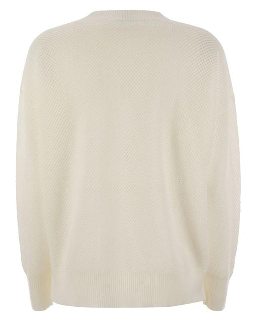 Fabiana Filippi Natural Crew-Neck Sweater