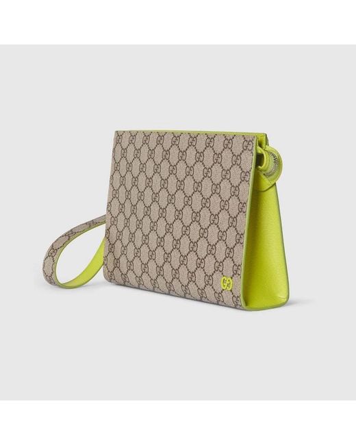 Gucci Natural Gg Supreme Fabric Small Pouch for men