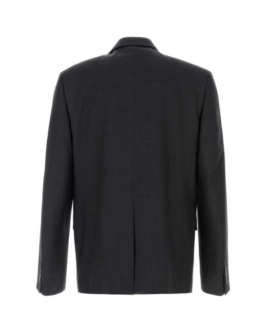 Gucci Black Graphite Wool Blazer for men