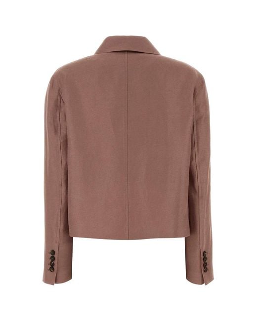 Brunello Cucinelli Brown Suit-Type Jacket