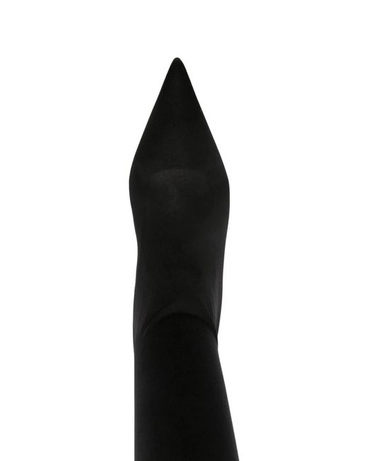 Dolce & Gabbana Black Dolce & Gabbana Stretch Jersey Cuissard Boot