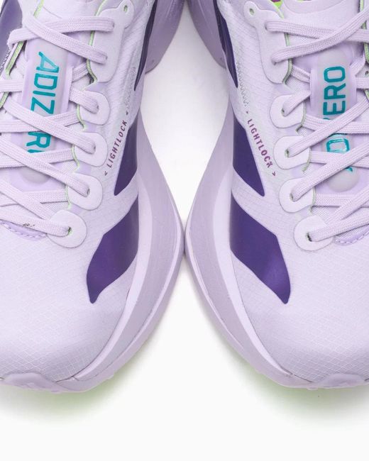Adidas Originals Purple Adizero Adios Pro Running Sneakers