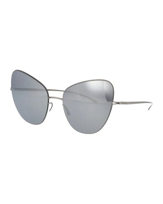 Mykita Gray E1 Flash Metal Sunglasses