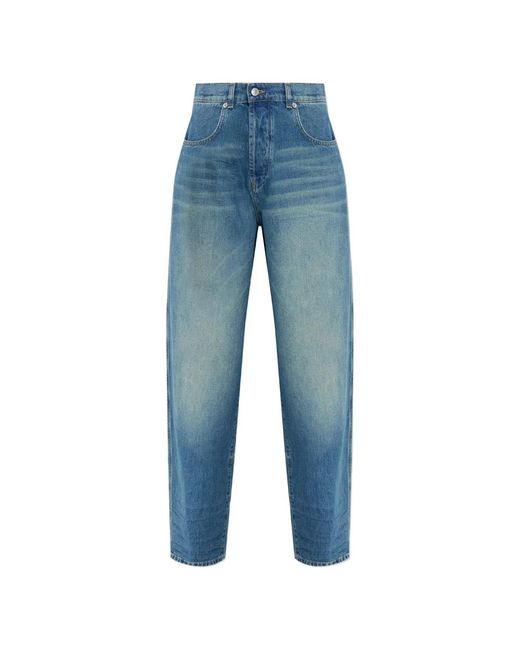 Moschino Couture Blue Denim Blu Di Cotone Con Resinature