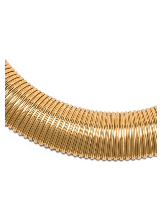 Vivynrosa Metallic "Jerry" Block Organic Form Necklace