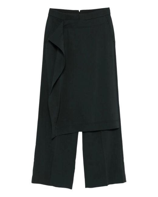 AMI Black Wool Trousers