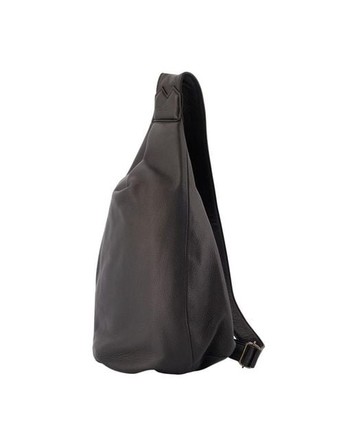 Yohji Yamamoto Black Tuck Sling M Crossbody