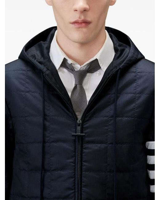 Thom Browne Blue Short Down Jacket for men