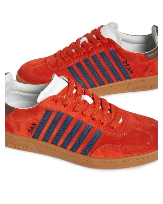 DSquared² Red Sneakers for men