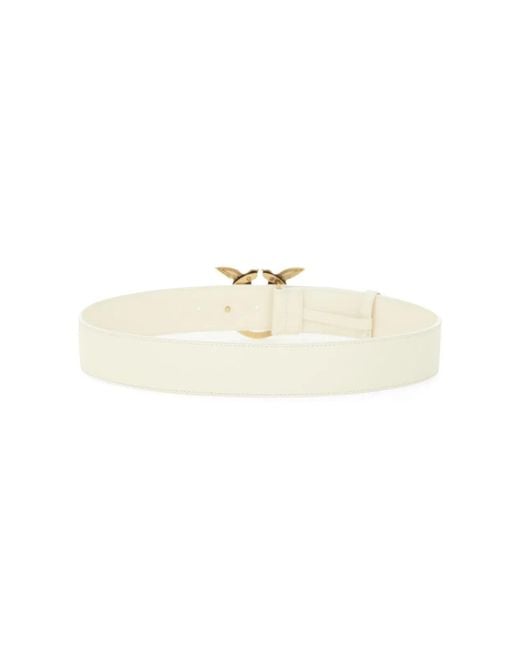 Pinko White Genuine Leather Stylish Belt