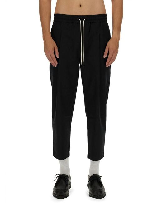 Drole de Monsieur Black Pantalone Cropped for men