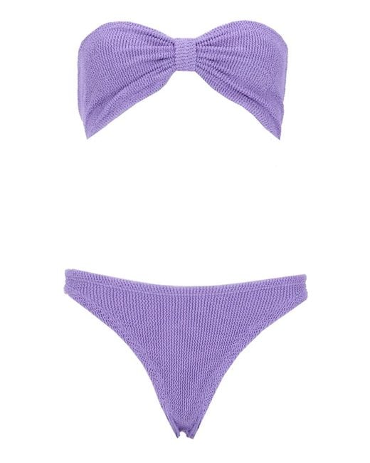 Hunza G Purple Costume Bikini "Jean"