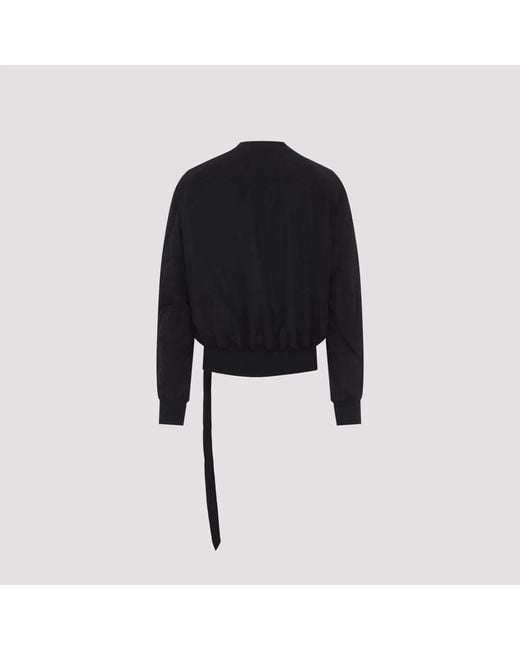 Rick Owens Black Cotton Sports Jacket for men