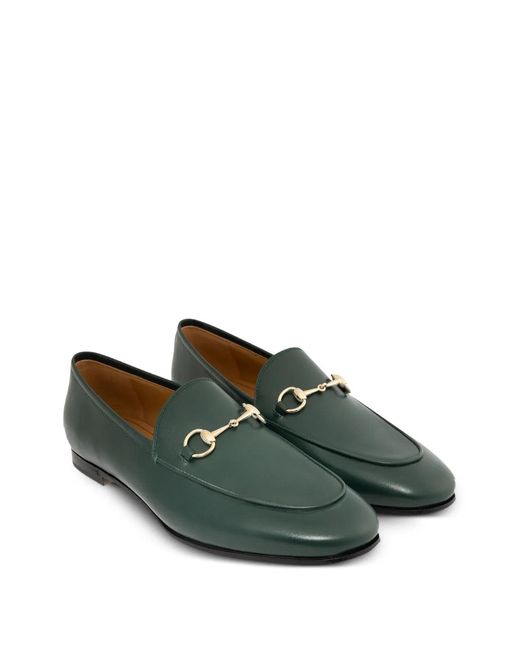 Gucci Green Jordaan Loafers