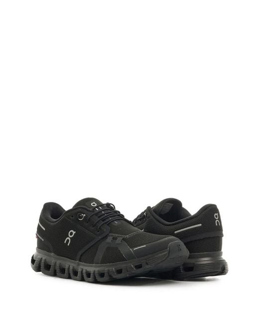 On Shoes Black "Cloud 6" Low-Top Sneakers for men