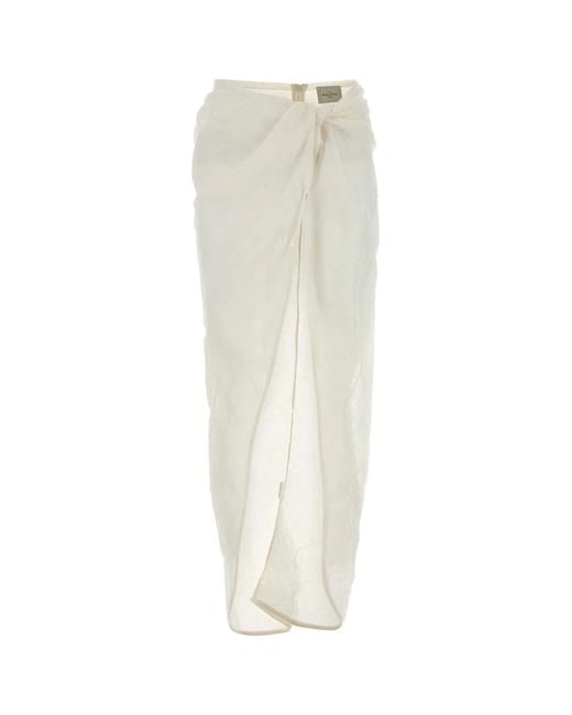 LeKasha White Pareo Skirt