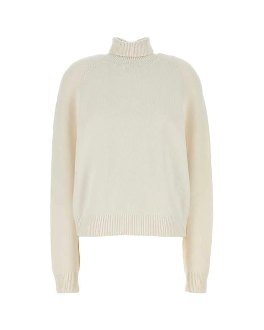 Fendi White Cashmere Blend Sweater