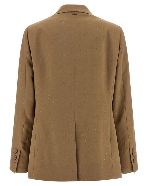 Herno Natural Micro Sequin Blazer