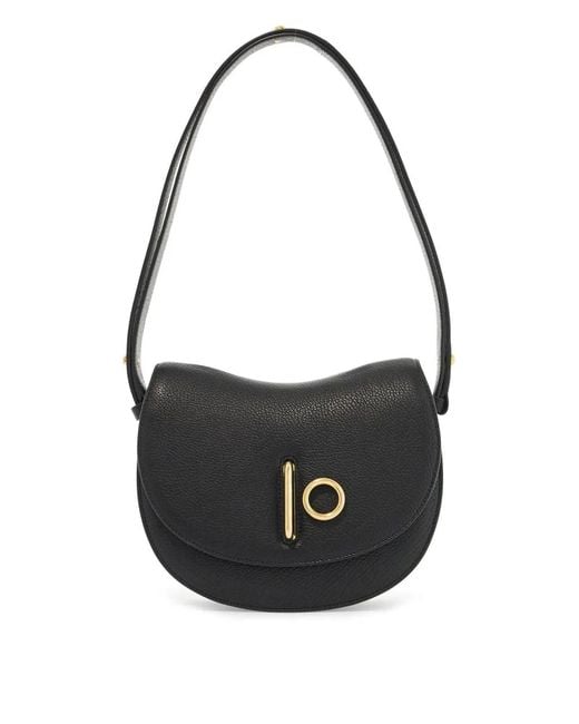 Burberry Black Leather Small Rocking Horse Shoulder Bag