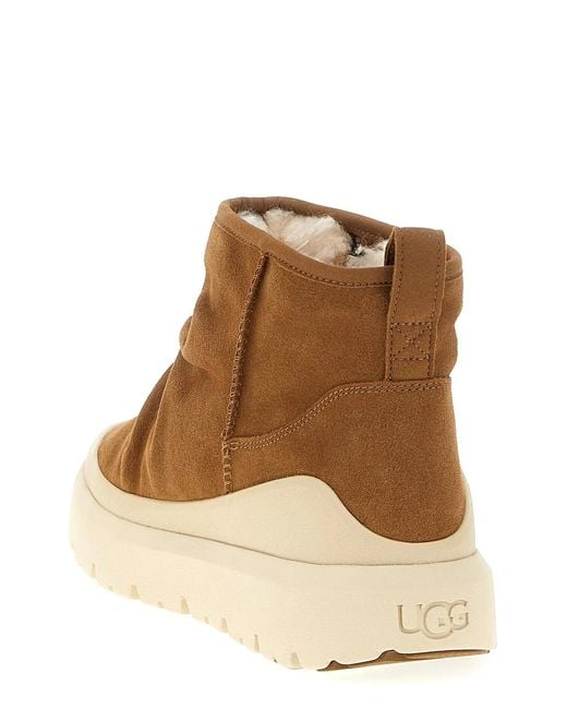 Ugg Brown 'Heritage Utility Mini' Ankle Boots