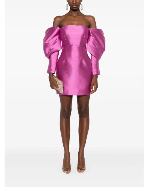 Solace London Pink Freja Mini Dress