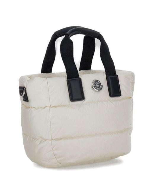 Moncler White Caradoc Nylon Mini Tote